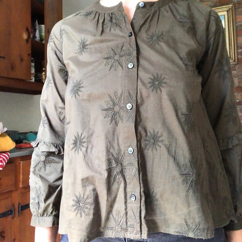 Madewell starburst button up